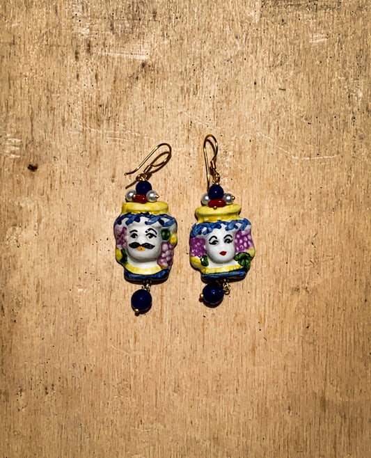 Puppet earrings from Sicily