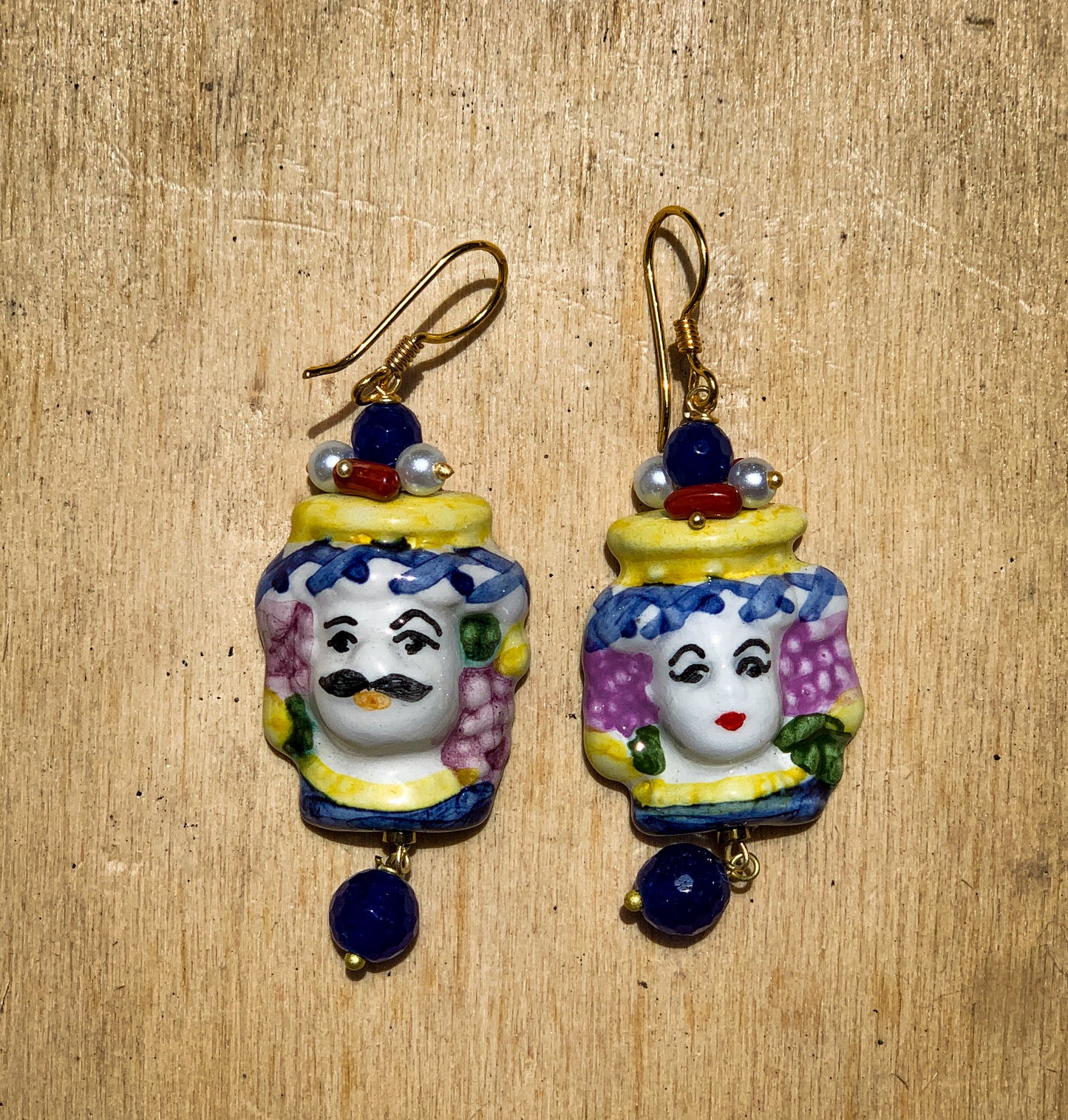 Puppet earrings from Sicily