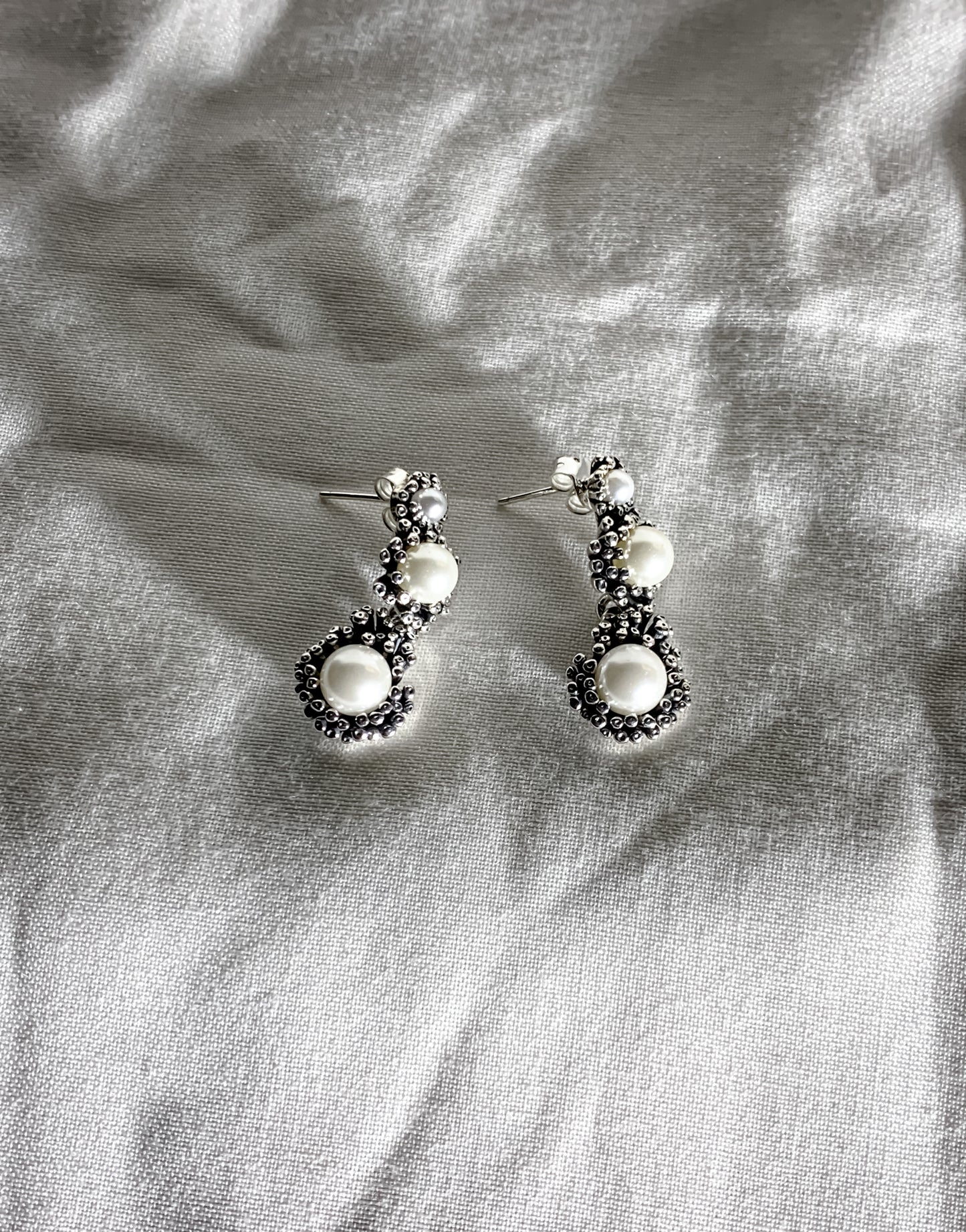 Sanctuary Moon, silver earrings