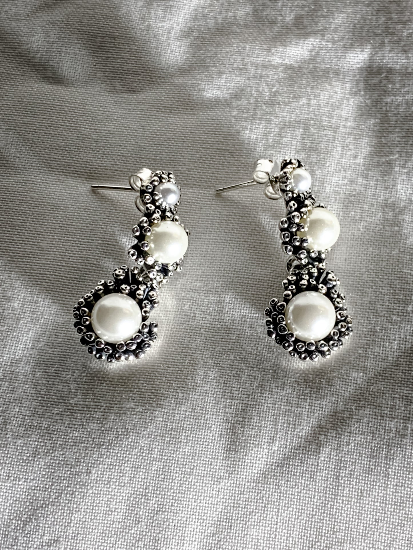 Sanctuary Moon, silver earrings