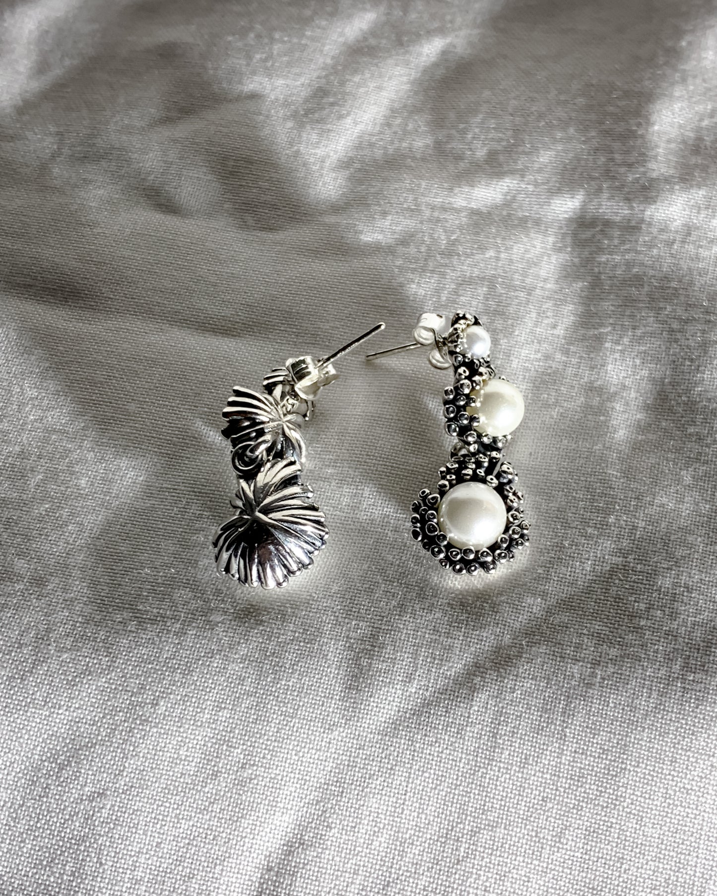 Sanctuary Moon, silver earrings